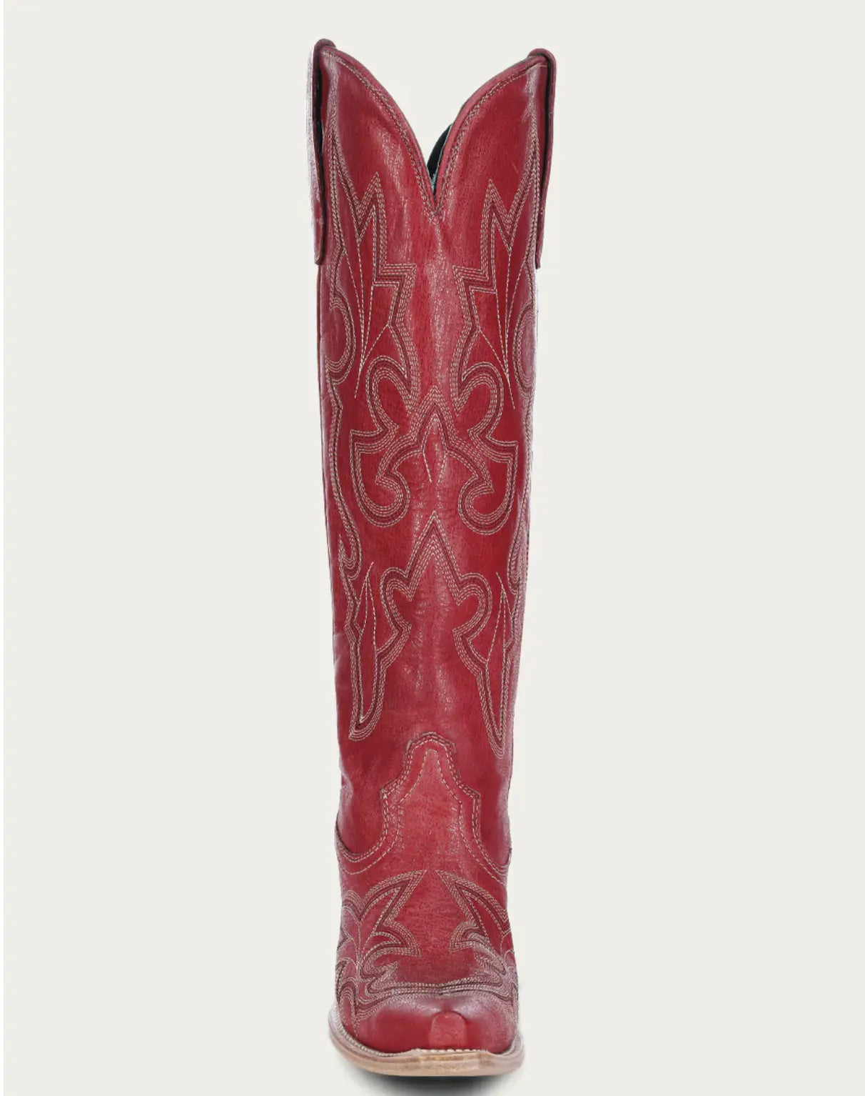 CORRAL WOMEN'S EMBROIDERY TALL TOP RED SNIP TOE COWBOY BOOT Sanchez Brothers Western Wear Aurora