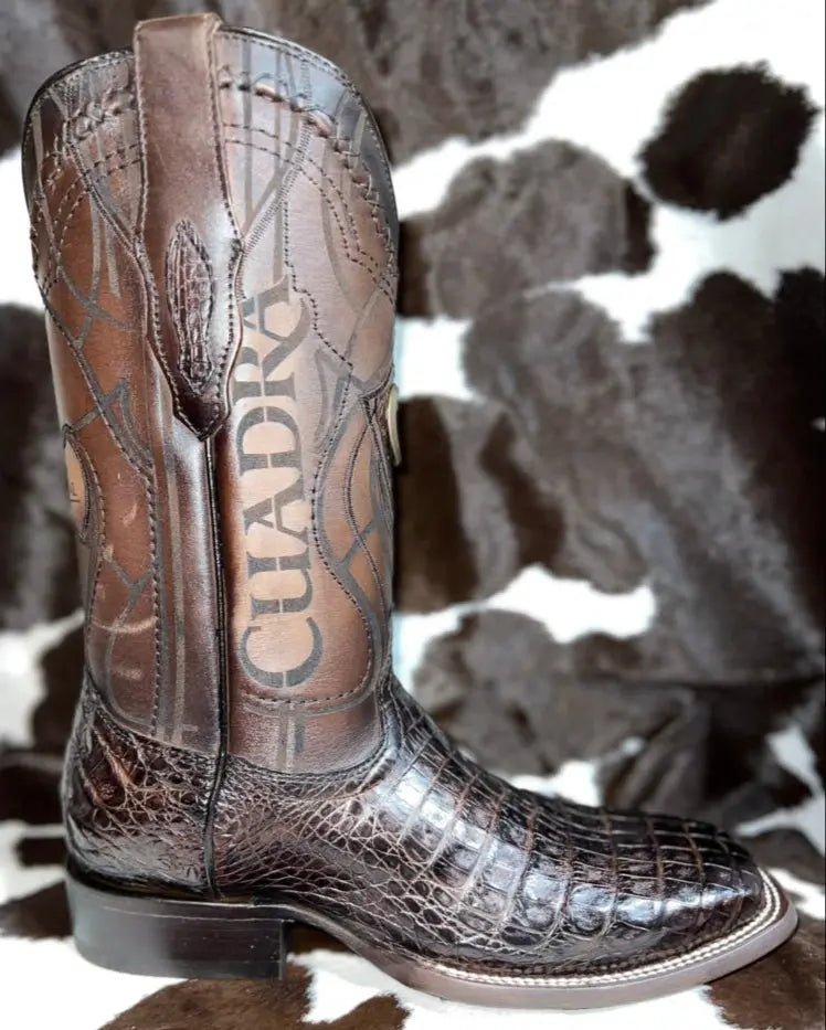 Cuadra Caiman Brown Wide Square Toe Cuadra