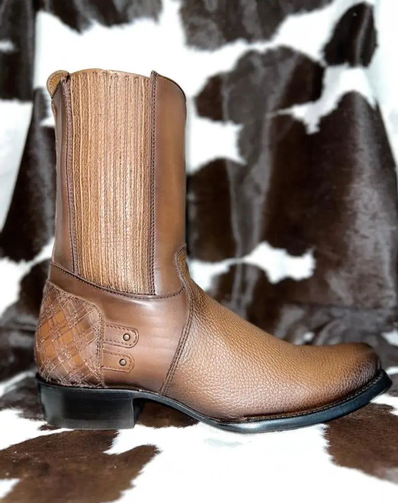 Cuadra Dress Boot Zipper Brown Boot Cuadra