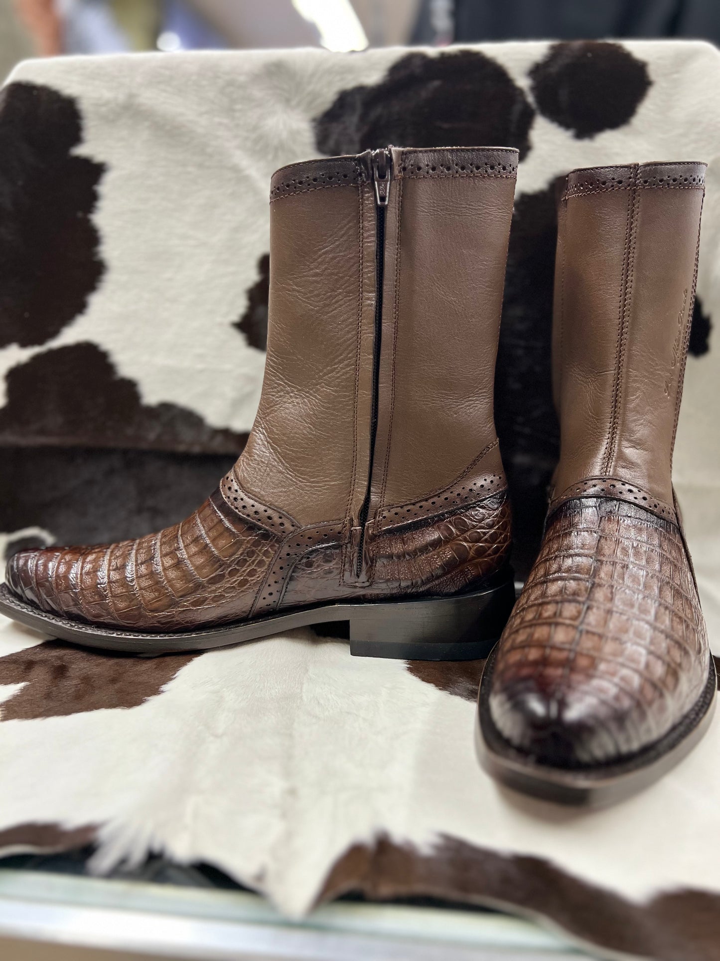 LOS ALTOS CAIMEN BELLY DRESS BOOT BROWN Los Altos