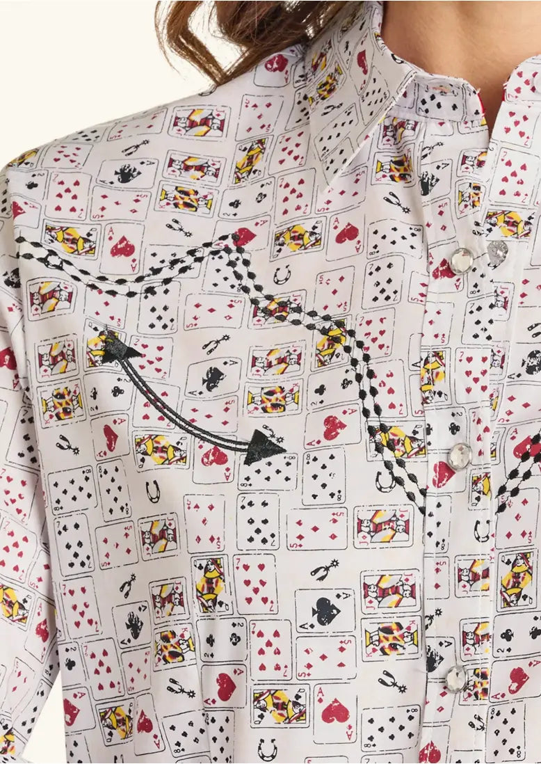 Panhandle Texas Hold'em Long Sleeve Snap Shirt Sanchez Brothers Western Wear Aurora