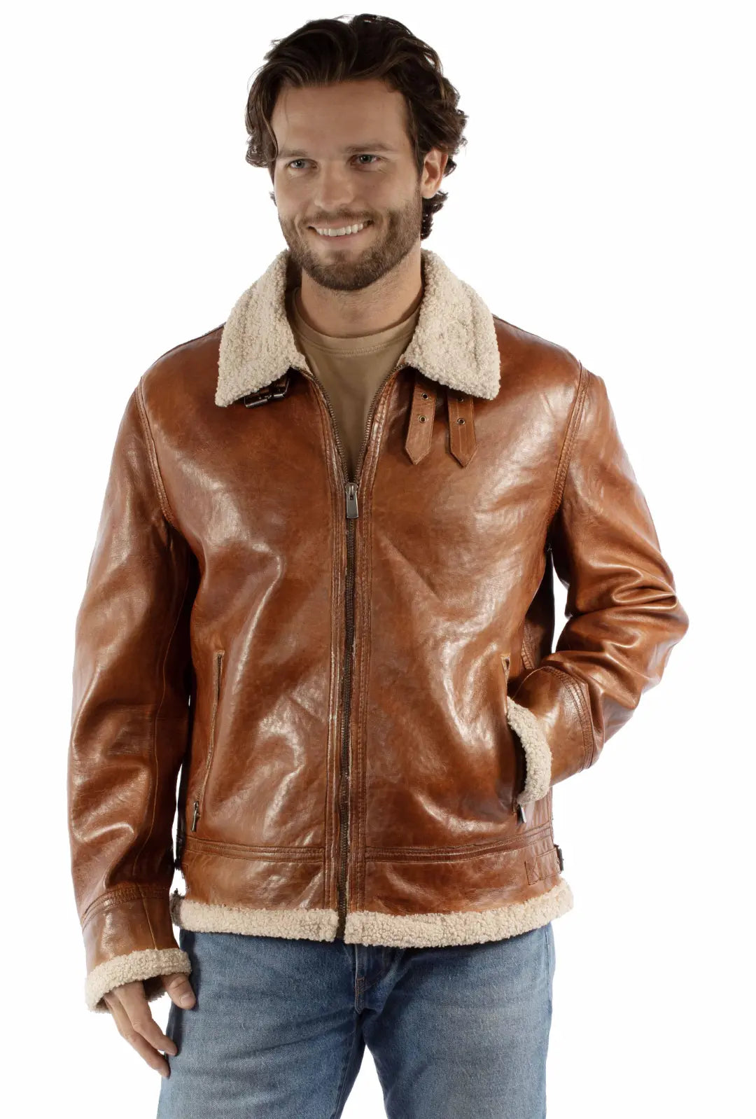 Scully Leather Sherpa Jacket Scully
