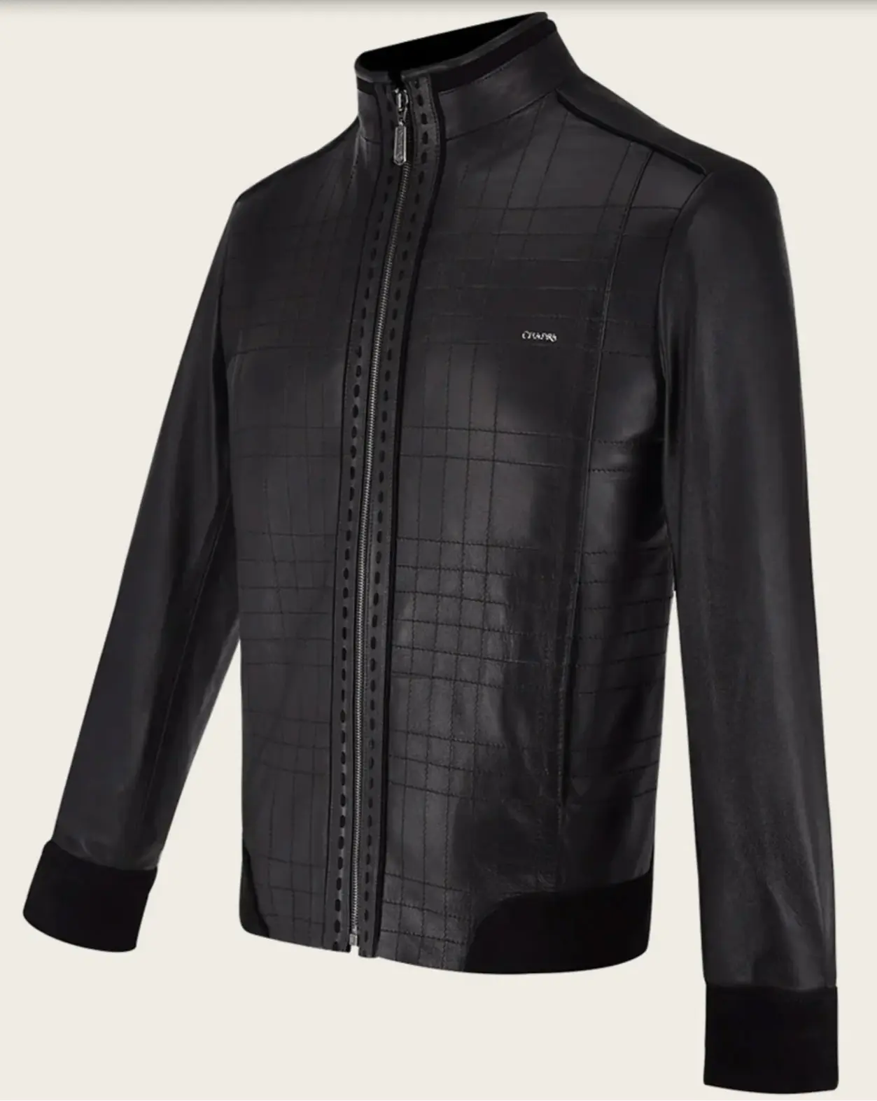 Cuadra Black Manadarin Neck Jacket Cuadra
