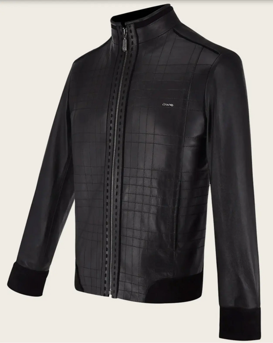 Cuadra Black Manadarin Neck Jacket Cuadra
