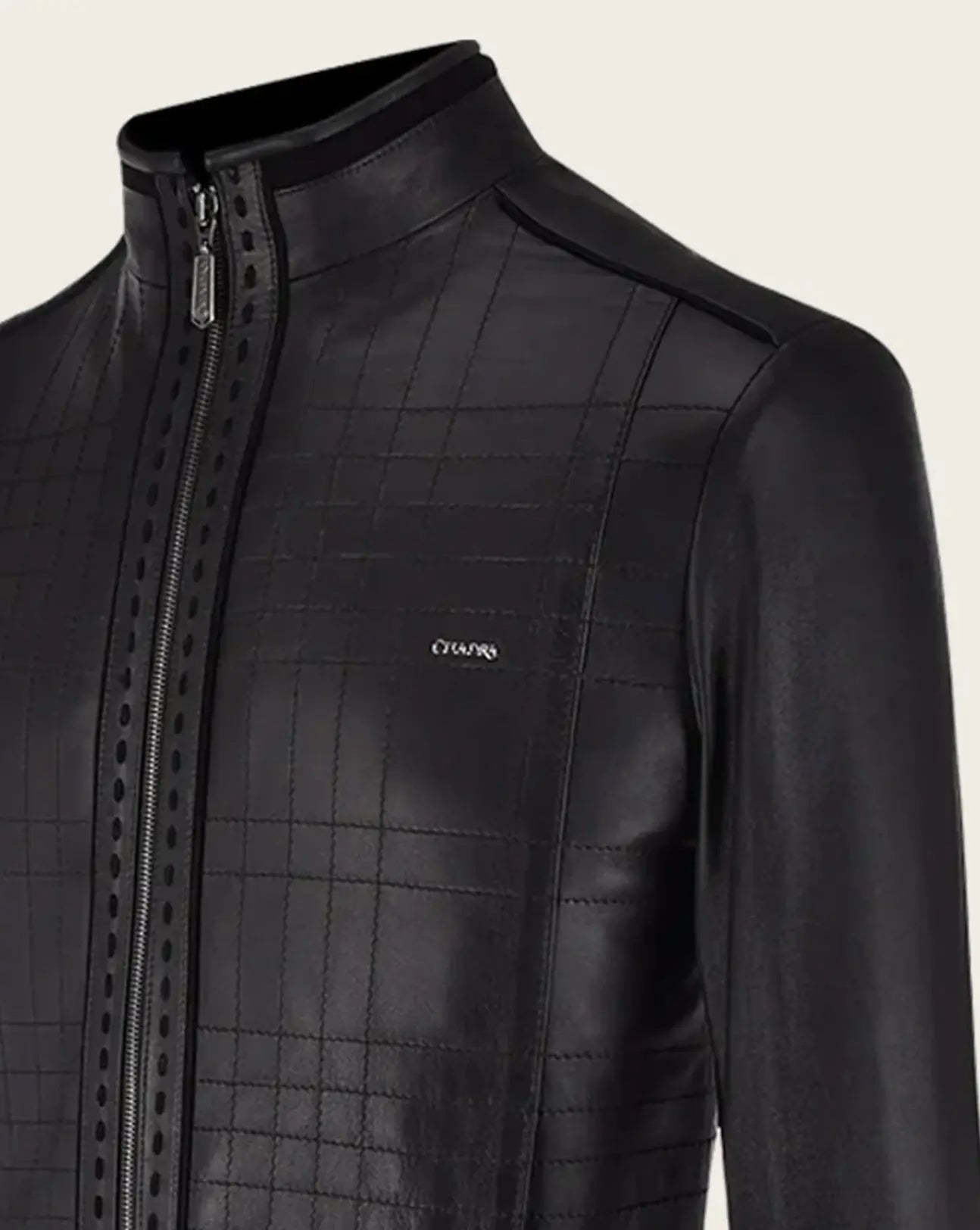 Cuadra Black Manadarin Neck Jacket Cuadra