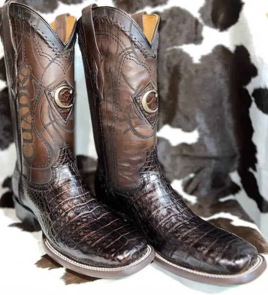 Cuadra Caiman Brown Wide Square Toe Cuadra