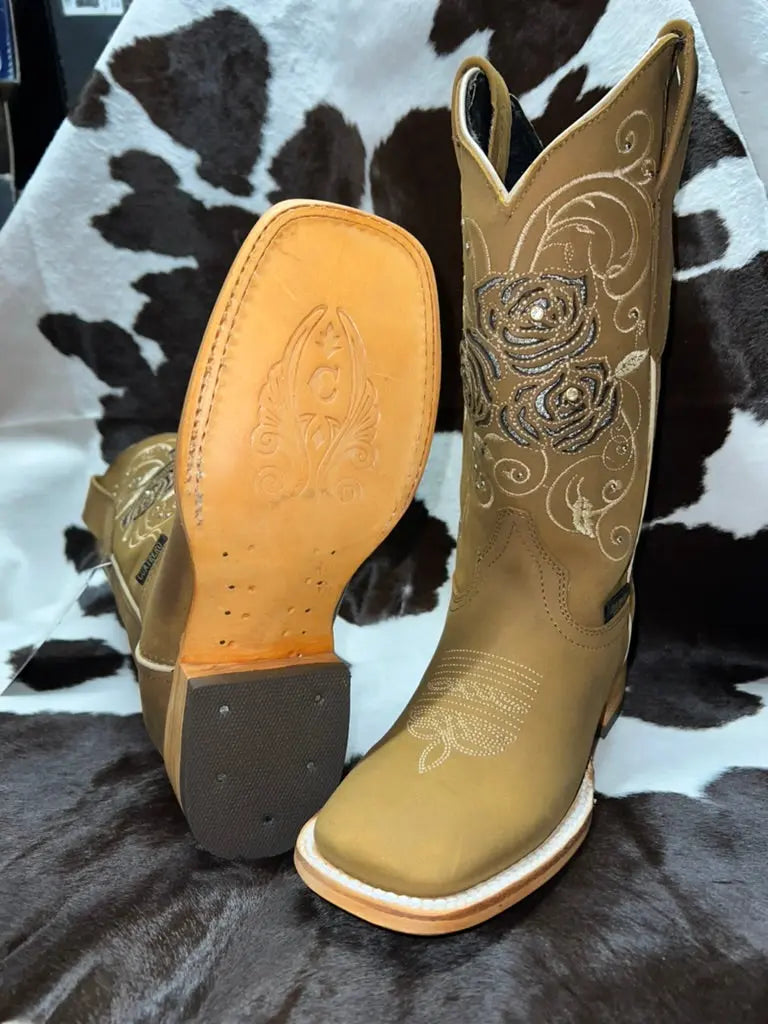 Cuatrero Dama Rosas Lazer Cobre Sanchez Brothers Western Wear Aurora