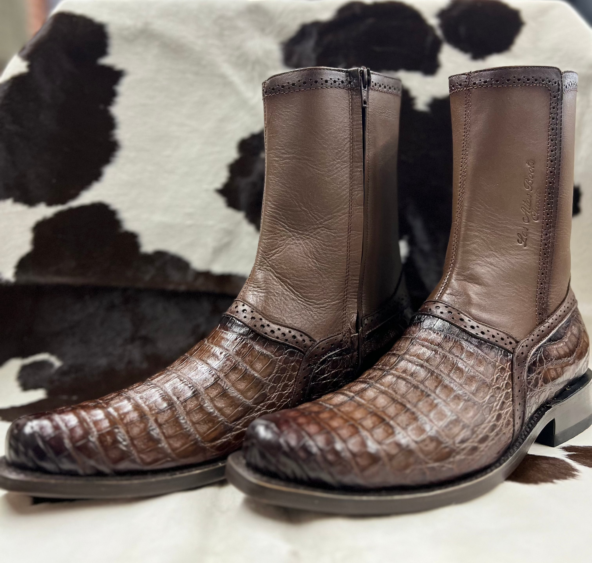 LOS ALTOS CAIMEN BELLY DRESS BOOT BROWN Los Altos
