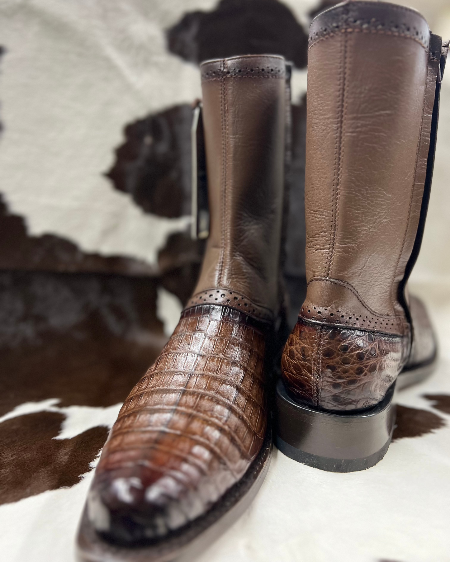 LOS ALTOS CAIMEN BELLY DRESS BOOT BROWN Los Altos