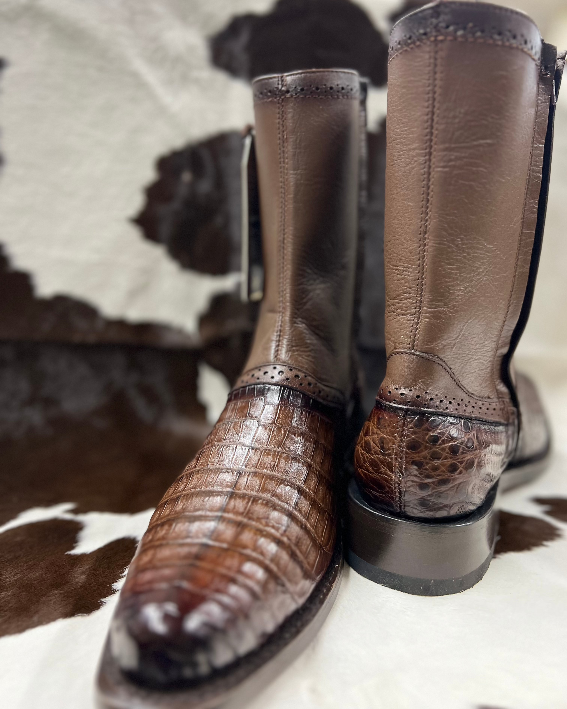 LOS ALTOS CAIMEN BELLY DRESS BOOT BROWN Los Altos