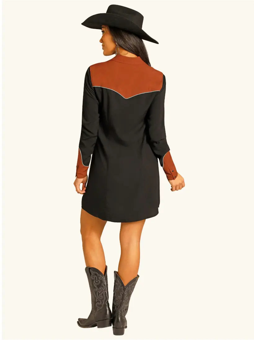 Panhandle Retro Embroidered Western Shirt Dress L (PRE-ORDER) Panhandle Retro Embroidered Western Shirt Dress L (PRE-ORDER)